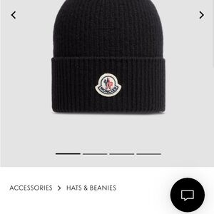 Moncler Black Beanie